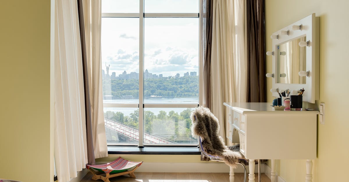 Home made ranch dressing has bubbles. Is it bad? - Interior of contemporary bedroom with large window with curtains and makeup mirror in daylight Home made ranch dressing has bubbles. Is it bad? - Interior of contemporary bedroom with large window with curtains and makeup mirror in daylight