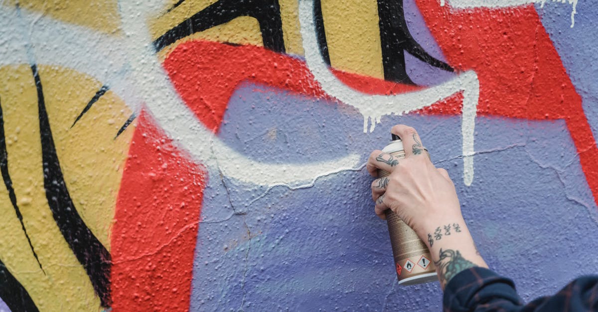 How can I create a raw-vegan puddings? - Hand of crop anonymous tattooed person spraying white paint from can on colorful wall while standing on street of city How can I create a raw-vegan puddings? - Hand of crop anonymous tattooed person spraying white paint from can on colorful wall while standing on street of city