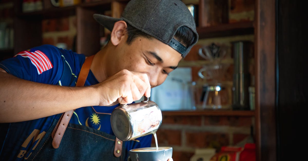 How can I improve an asian sauté / stir fry? - Man in Blue Shirt and Gray Cap Making Cappuccino How can I improve an asian sauté / stir fry? - Man in Blue Shirt and Gray Cap Making Cappuccino