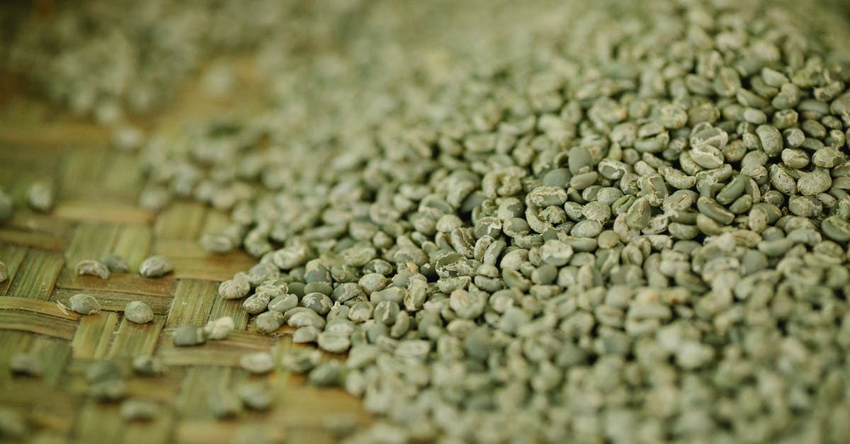 How can I improve the texture of my whole grain pancakes? - Pile of raw coffee beans scattered on wicker surface