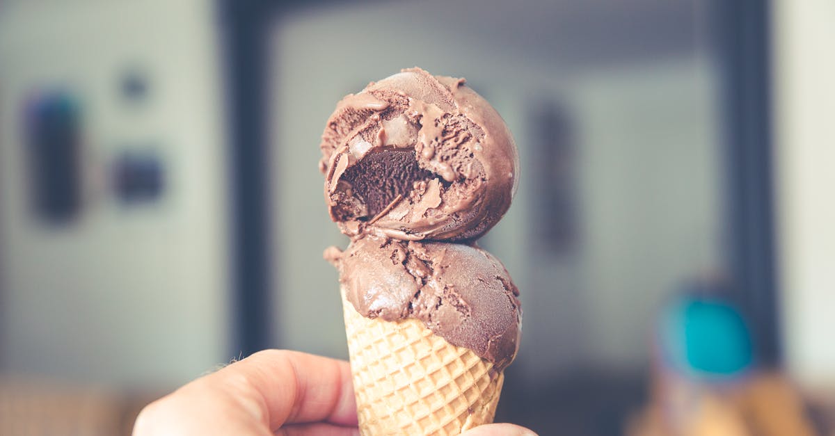 How can I make this cool chocolate shape? - Person Holding Chocolate Ice Cream Cone How can I make this cool chocolate shape? - Person Holding Chocolate Ice Cream Cone