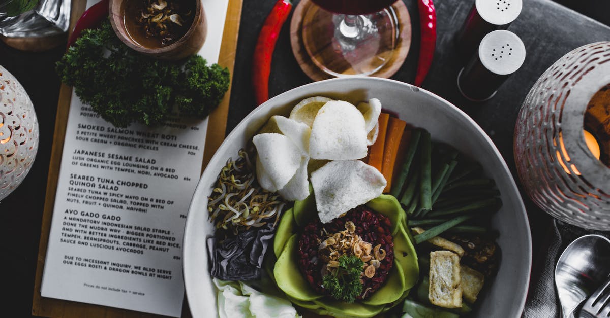 How can I susbtitute unseasoned rice vinegar for seasoned? - Salad bowl with steamed veggies and red rice on table in restaurant How can I susbtitute unseasoned rice vinegar for seasoned? - Salad bowl with steamed veggies and red rice on table in restaurant