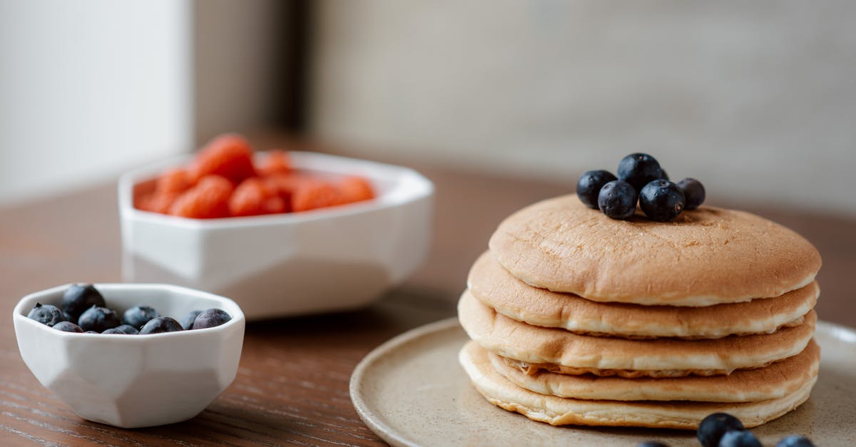 How can you keep a stack of Swedish pancakes fresh? - Pancakes With Berries on Ceramic Plate How can you keep a stack of Swedish pancakes fresh? - Pancakes With Berries on Ceramic Plate