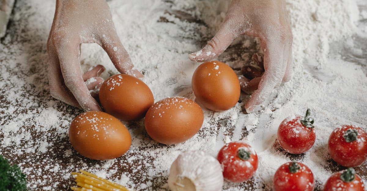 How can you make "All Purpose Flour" using home ground wheat? - From above of crop anonymous female cook taking eggs while preparing meal with cherry tomatoes garlic spaghetti and flour How can you make "All Purpose Flour" using home ground wheat? - From above of crop anonymous female cook taking eggs while preparing meal with cherry tomatoes garlic spaghetti and flour