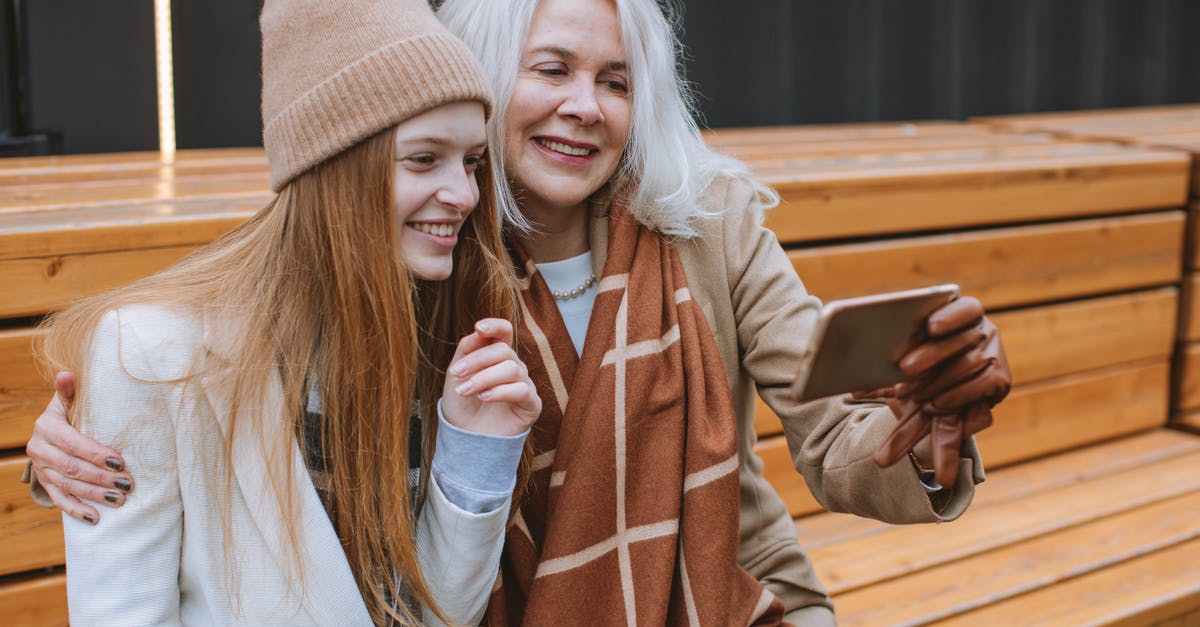 How do I age ginger? - Grandmother and Teenager Taking a Selfie How do I age ginger? - Grandmother and Teenager Taking a Selfie