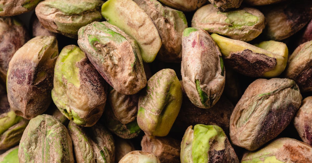 How do I brown nuts without burning and without taking forever? - Green and Brown Pistachio Nuts How do I brown nuts without burning and without taking forever? - Green and Brown Pistachio Nuts