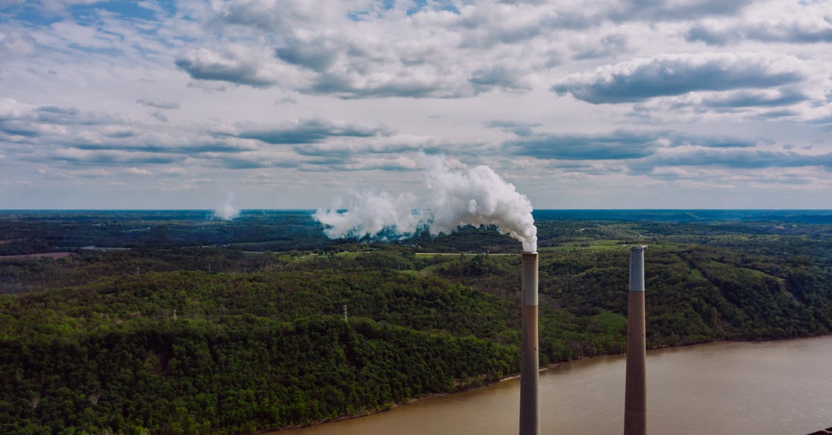 How do I control the smoke from a chimney starter? - Smoke pipes near river and forest How do I control the smoke from a chimney starter? - Smoke pipes near river and forest
