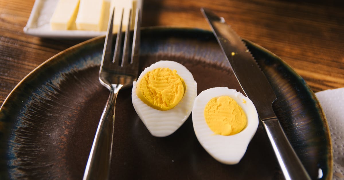 How do I prevent an egg cracking while hard boiling it? - Metal lock on deck of boat How do I prevent an egg cracking while hard boiling it? - Metal lock on deck of boat