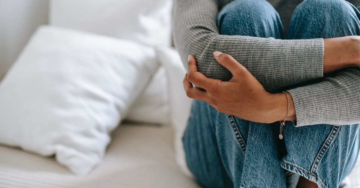How do you tell if pickles/cucumbers have gone bad - Crop faceless female feeling helpless and frustrated embracing knees while sitting on bed in loneliness How do you tell if pickles/cucumbers have gone bad - Crop faceless female feeling helpless and frustrated embracing knees while sitting on bed in loneliness
