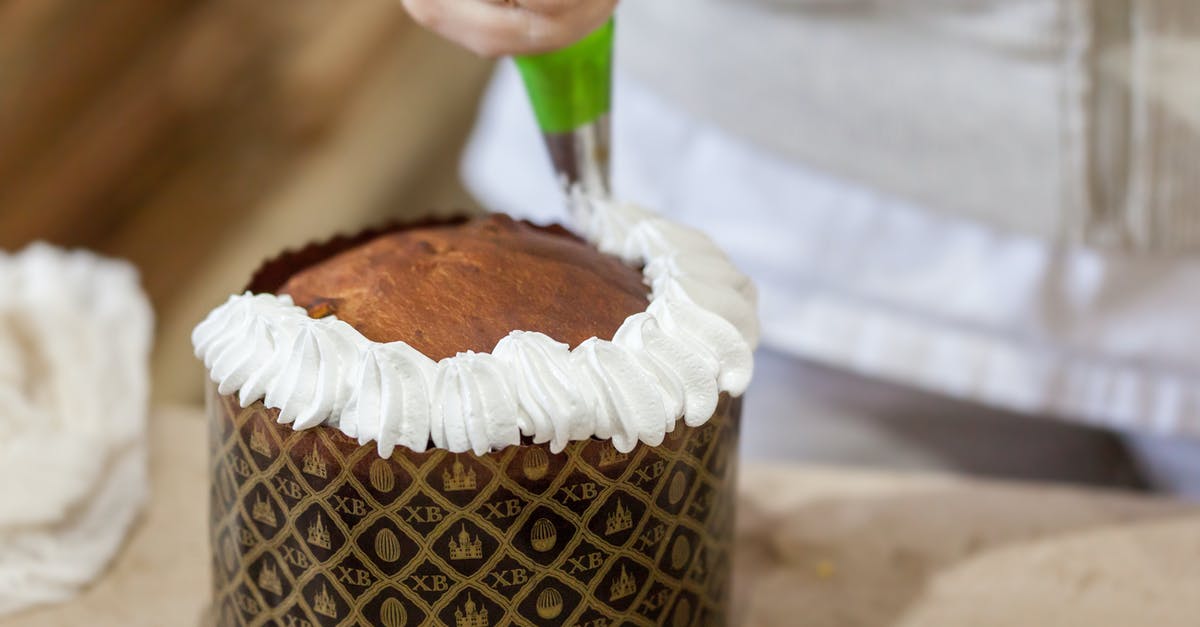 How does a whipped cream charger work? - Crop pastry cook decorating Easter cake at work How does a whipped cream charger work? - Crop pastry cook decorating Easter cake at work