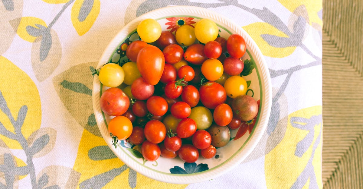 How does marinating with sugar improve cherry tomatoes jam? - Bowl of Tomatoes on Textile How does marinating with sugar improve cherry tomatoes jam? - Bowl of Tomatoes on Textile