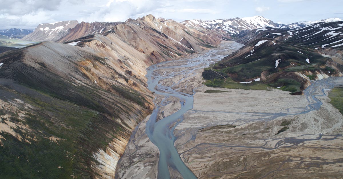 How does sourdough (wild yeast) starter differ from location to location? - Drone view of scenic rhyolitic mountains in Iceland with muddy river flowing between mountain slopes How does sourdough (wild yeast) starter differ from location to location? - Drone view of scenic rhyolitic mountains in Iceland with muddy river flowing between mountain slopes