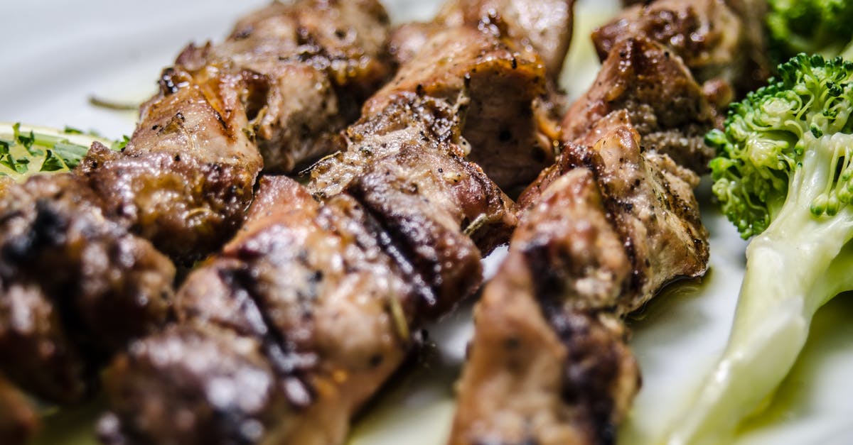 How is the lamb meat made in lamb gyros? - Close-Up Photo of Grilled Skewered Meat How is the lamb meat made in lamb gyros? - Close-Up Photo of Grilled Skewered Meat