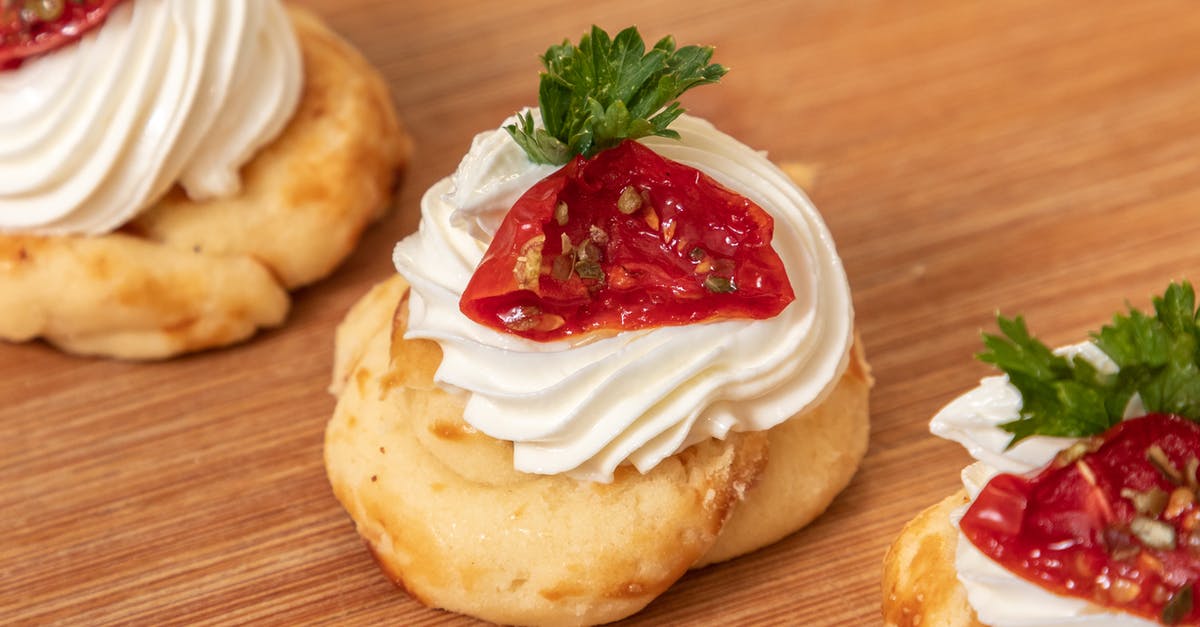 How long can savory cream cheese dishes last? - Chou buns with cream and tomatoes How long can savory cream cheese dishes last? - Chou buns with cream and tomatoes