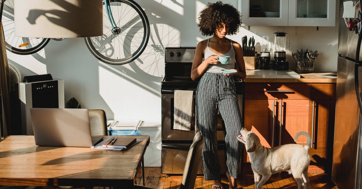How long is Miso Paste good for in the fridge after opening? [duplicate] - Young barefoot African American female with cup of hot drink standing on floor with dog at home