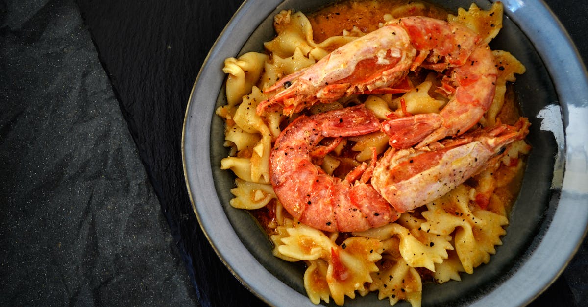 How might these prawns have been cooked? - Pasta Prawn How might these prawns have been cooked? - Pasta Prawn