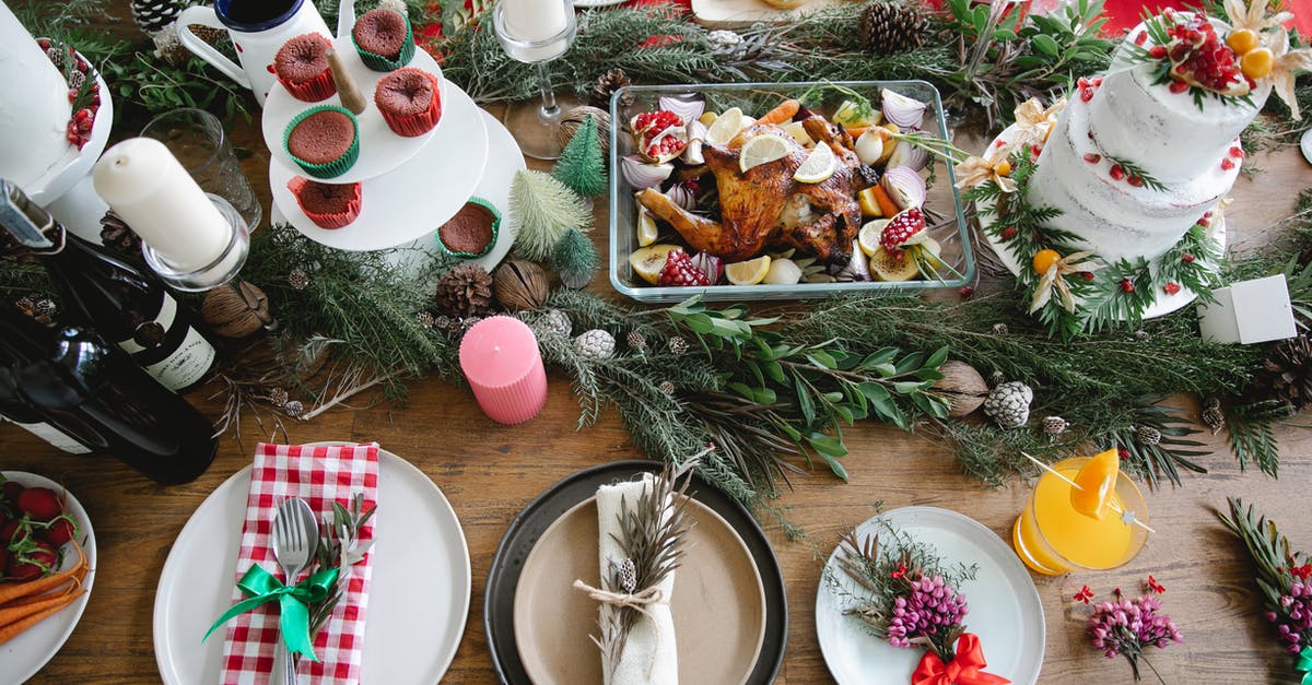 How much carrot is too much when baking carrot cake? - From above of Christmas table served with cake and plates with napkins and drink with flowers and twigs near candles and donuts near turkey with lemon and alcohol bottles How much carrot is too much when baking carrot cake? - From above of Christmas table served with cake and plates with napkins and drink with flowers and twigs near candles and donuts near turkey with lemon and alcohol bottles