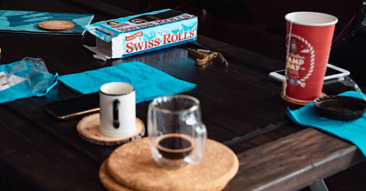 How thick should be the sponge for a swiss roll? - Table with kitchenware and snack How thick should be the sponge for a swiss roll? - Table with kitchenware and snack