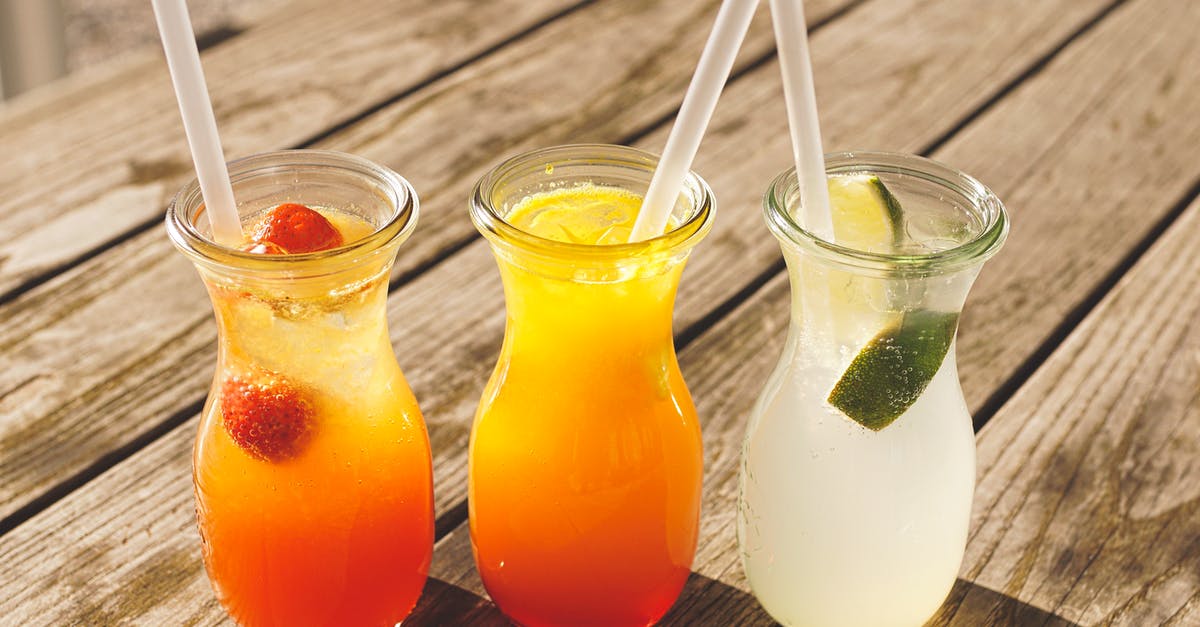 How to add fresh fruit chunks to ice cream? - Three Assorted Fruit Juice in Glasses How to add fresh fruit chunks to ice cream? - Three Assorted Fruit Juice in Glasses