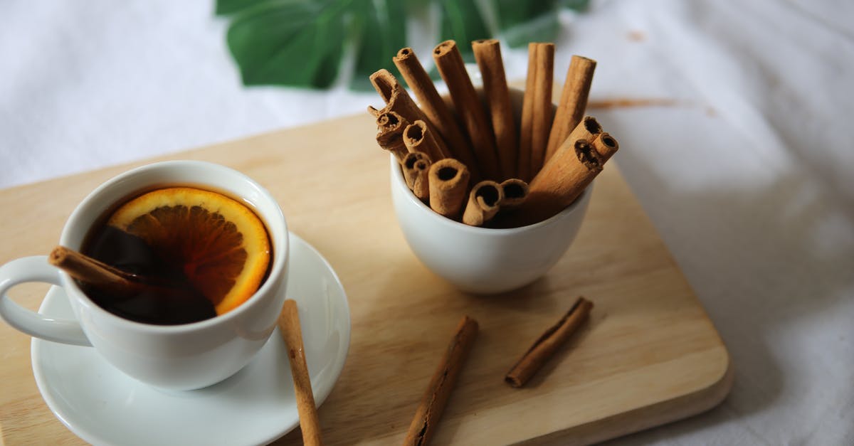 How to avoid cinnamon sludge in a beverage? - Two Clear Glass Footed Mugs How to avoid cinnamon sludge in a beverage? - Two Clear Glass Footed Mugs