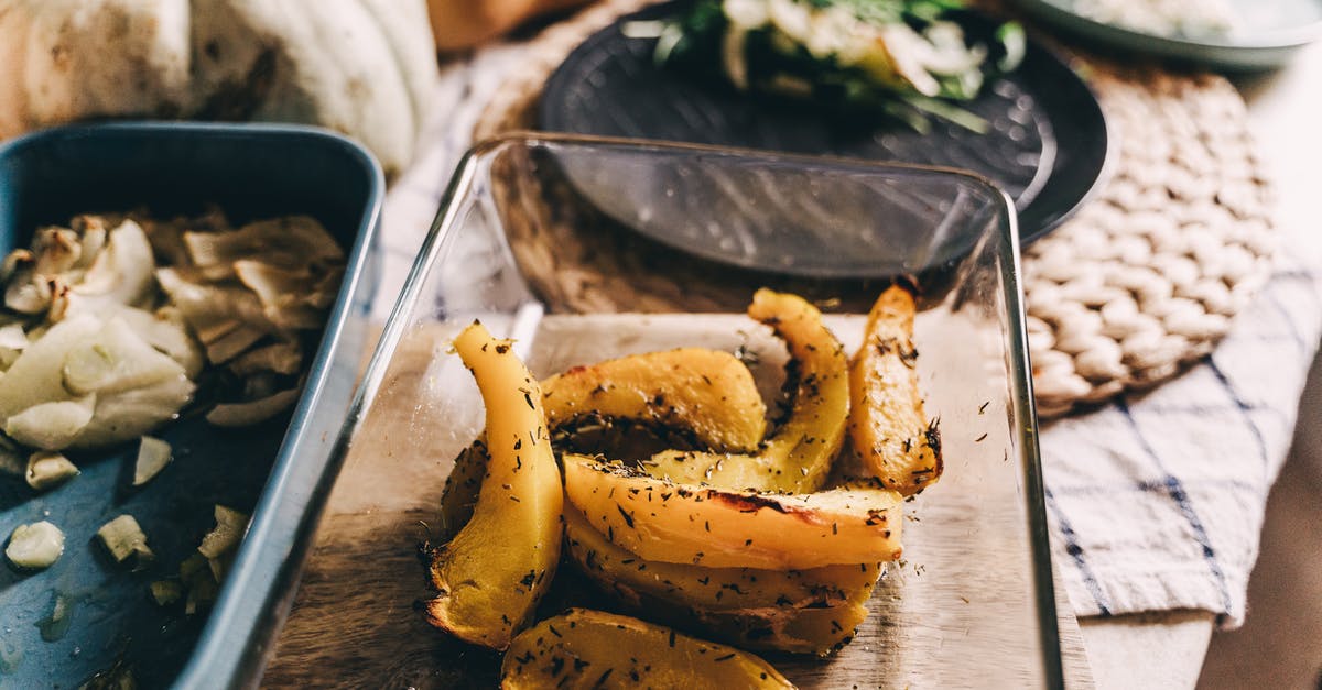 How to avoid vegetables sticking on heat-resistant glass dish? - Roasted Vegetables in a Glass Tray How to avoid vegetables sticking on heat-resistant glass dish? - Roasted Vegetables in a Glass Tray