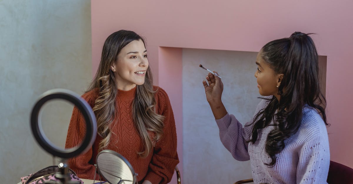 How to best prepare Sukimono - Young black woman applying makeup on face of friend How to best prepare Sukimono - Young black woman applying makeup on face of friend
