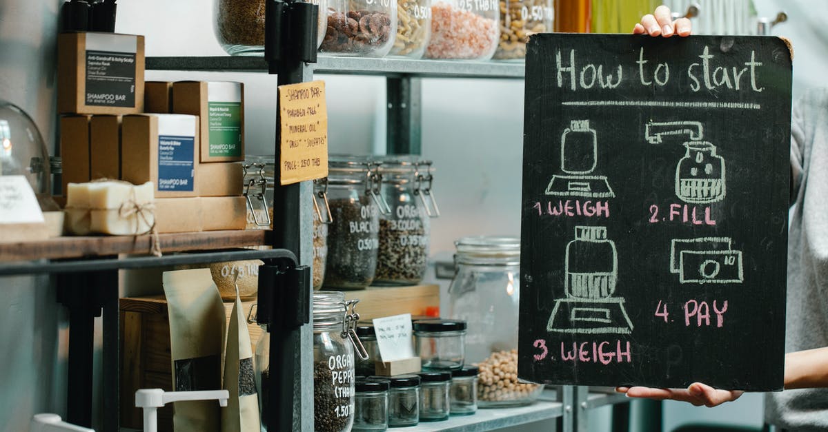 How to contain trash/waste food smells? - Assorted natural products and food in glass jars and paper packages on shelves in self service eco shop How to contain trash/waste food smells? - Assorted natural products and food in glass jars and paper packages on shelves in self service eco shop