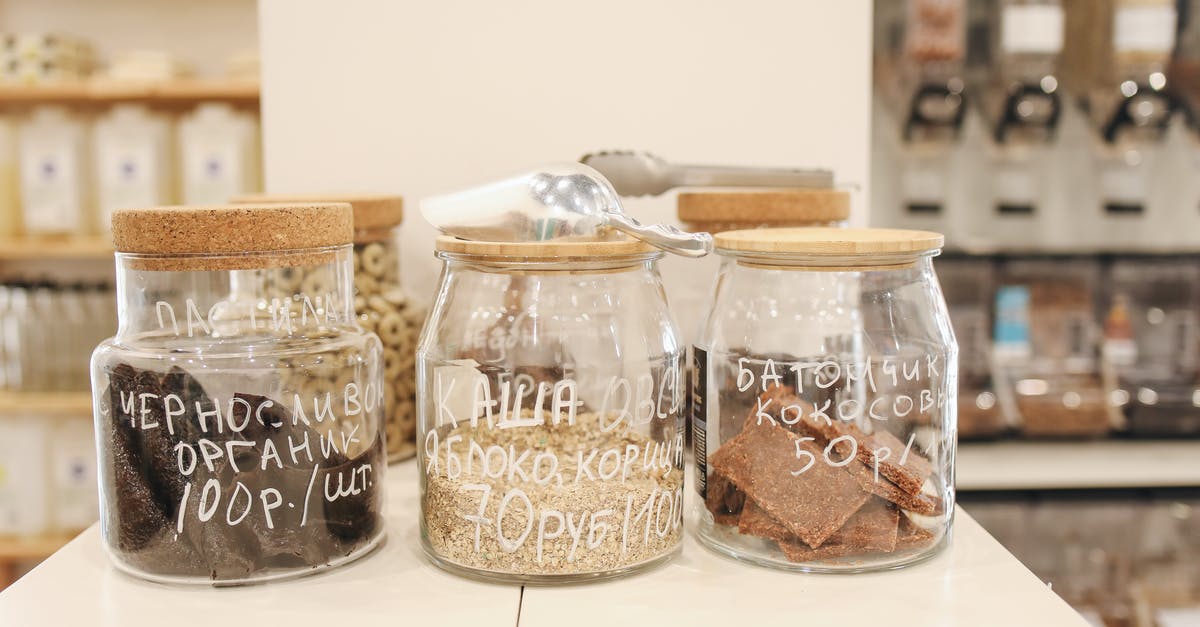 How to contain trash/waste food smells? - Glass Jars on Counter How to contain trash/waste food smells? - Glass Jars on Counter