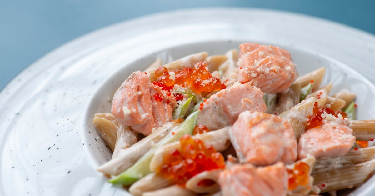 How to fake salmon roe using jello - A Close-Up Shot of a Pasta Dish How to fake salmon roe using jello - A Close-Up Shot of a Pasta Dish