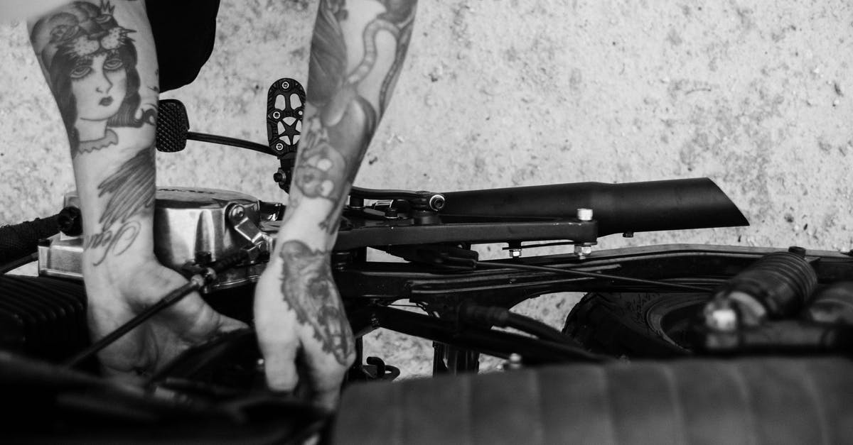 How to fix ghee which partly turned white and smells rancidly? - Tattooed biker fixing engine of motorcycle How to fix ghee which partly turned white and smells rancidly? - Tattooed biker fixing engine of motorcycle