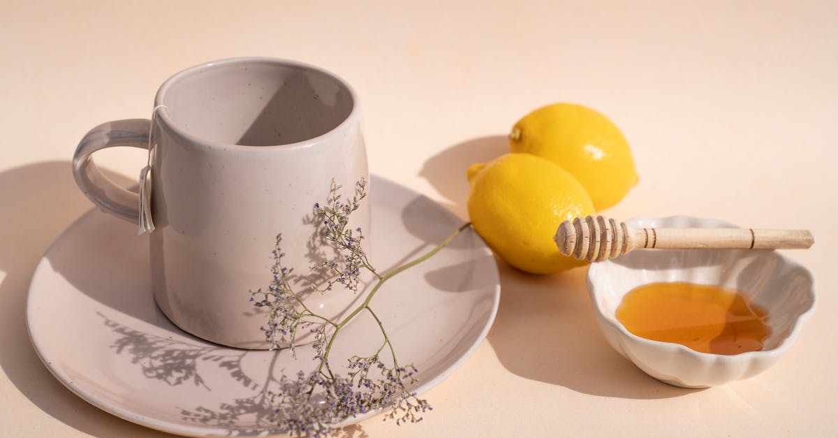How to get crystallized honey out of a bowl - Fresh Lemons and Honey on a Bowl