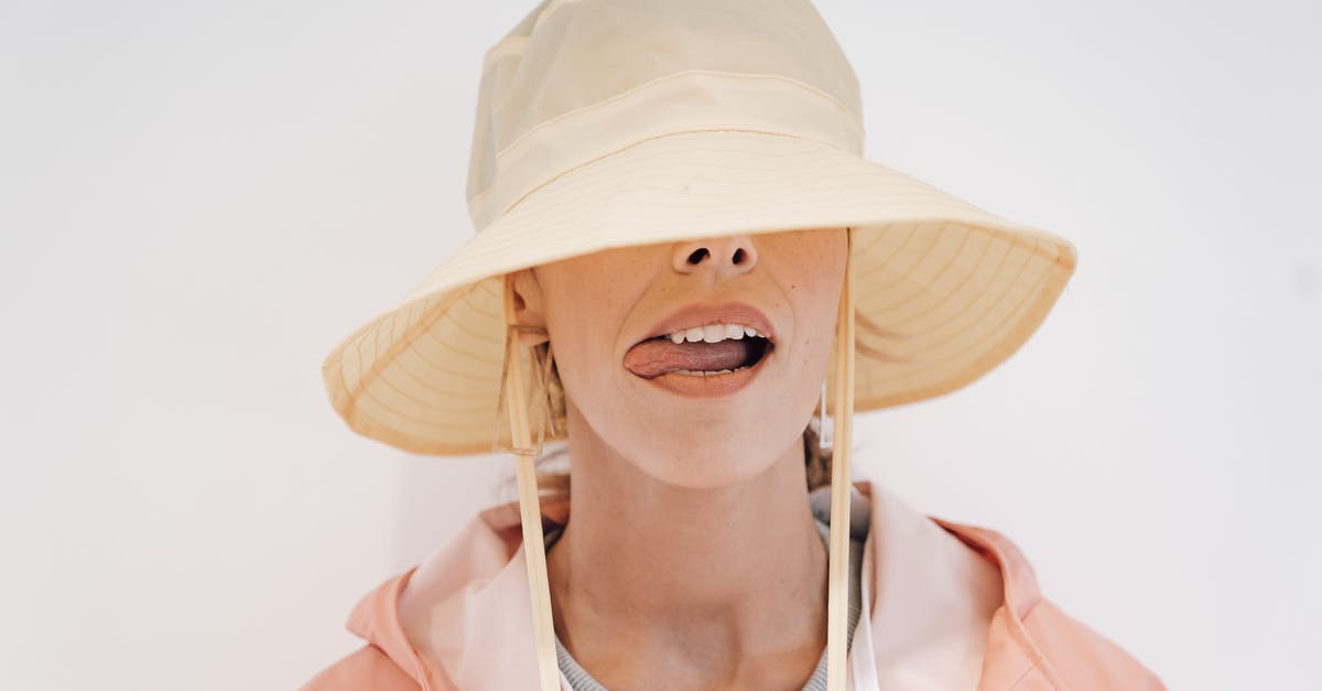 How to make a cover for a molten cake? - Stylish woman in hat with tongue out How to make a cover for a molten cake? - Stylish woman in hat with tongue out