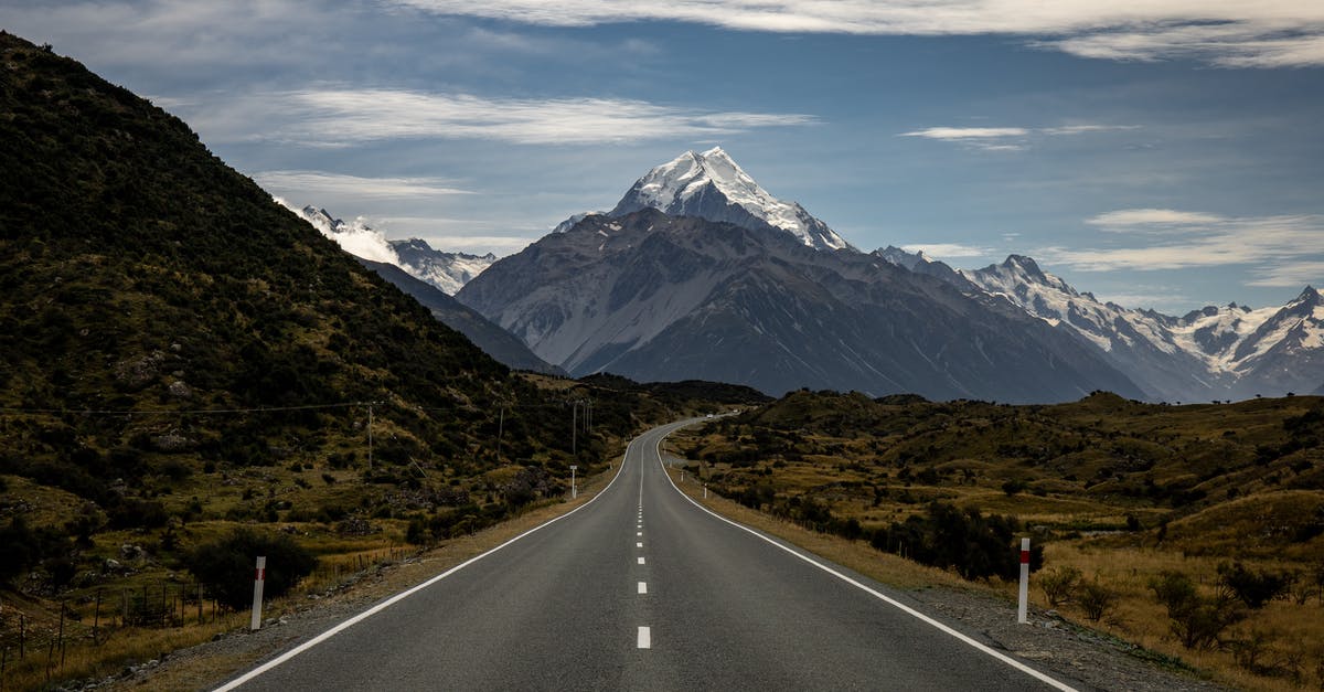 How to make a smooth crème brûlée top - Road through hills and mountains covered with snow