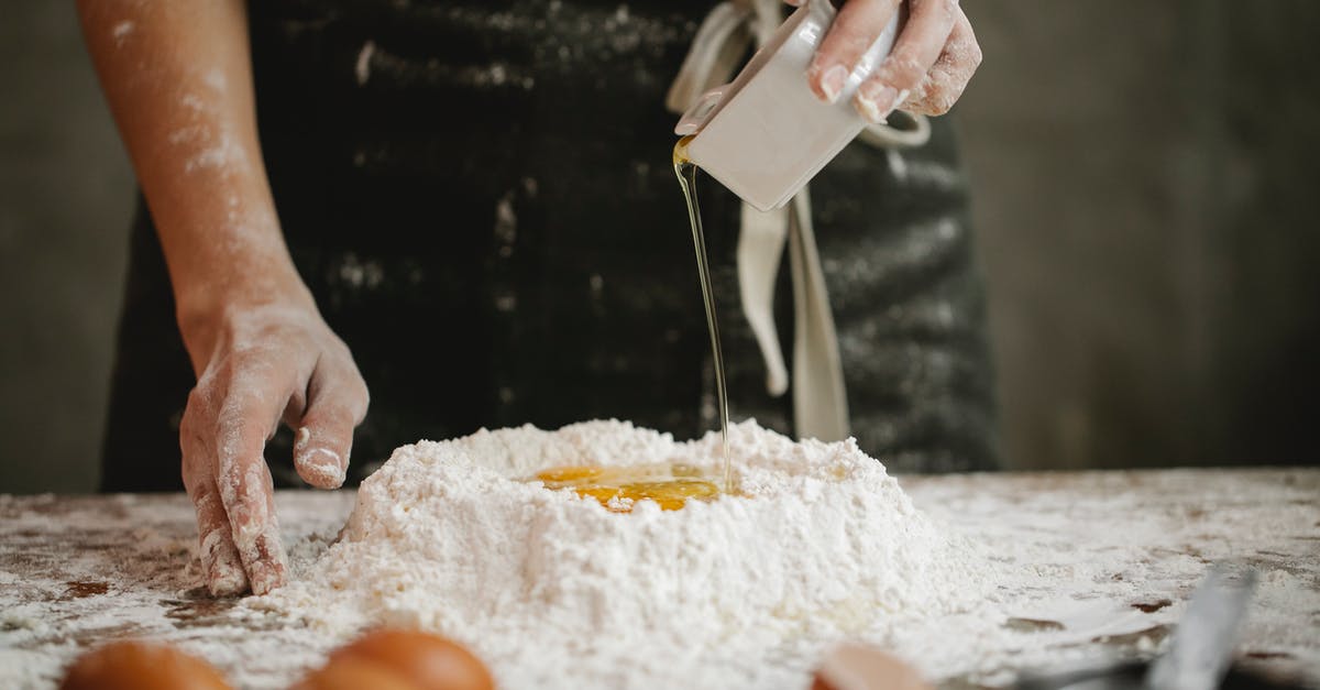 How to make a split oil sauce - Chef preparing dough for cooking in kitchen How to make a split oil sauce - Chef preparing dough for cooking in kitchen