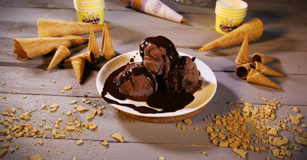 How to make chocolate cups with swirls? - Food Photography of Chocolate Ice Cream How to make chocolate cups with swirls? - Food Photography of Chocolate Ice Cream