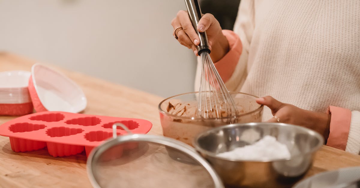 How to Make Home-made Flour Tortilla Bowls for Salads? - Crop woman mixing batter in kitchen