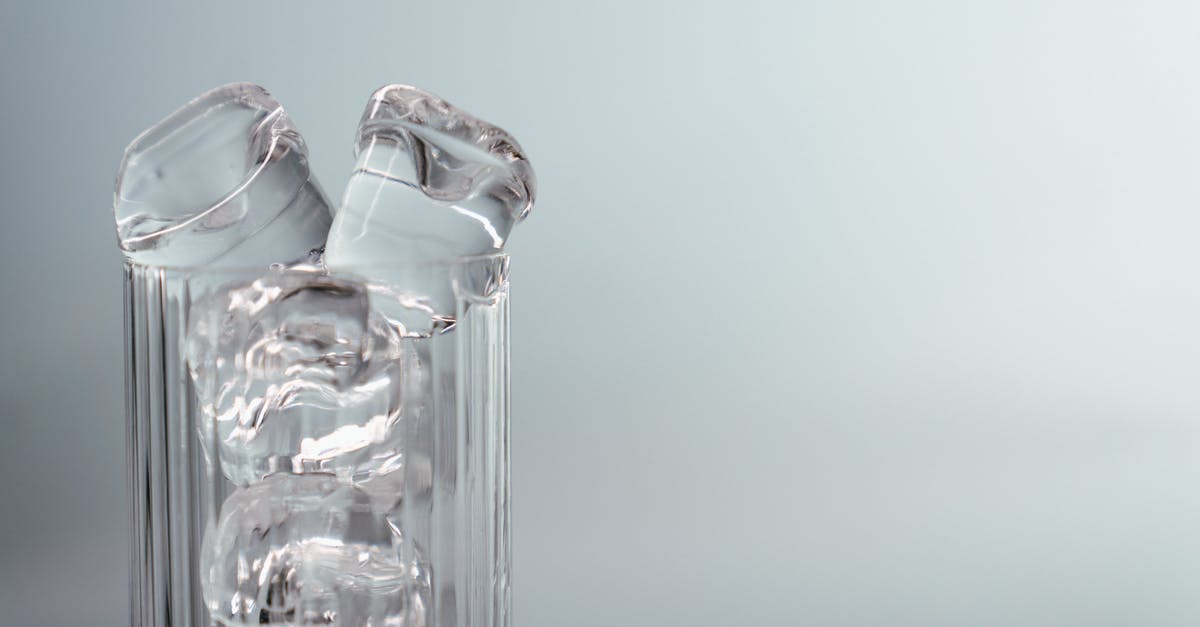 How to make large clear ice cubes - Clear Glass Bottle With Water How to make large clear ice cubes - Clear Glass Bottle With Water