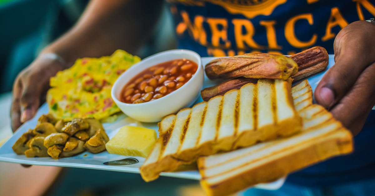 How to mix butter with meat - Person Carrying English Breakfast on White Tray How to mix butter with meat - Person Carrying English Breakfast on White Tray