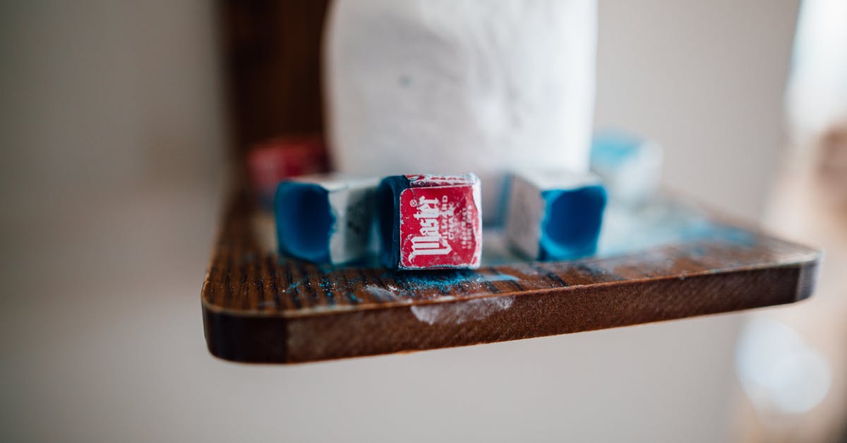 How to pack chilli Powder - Small pack with billiard chalk on wooden shelf How to pack chilli Powder - Small pack with billiard chalk on wooden shelf