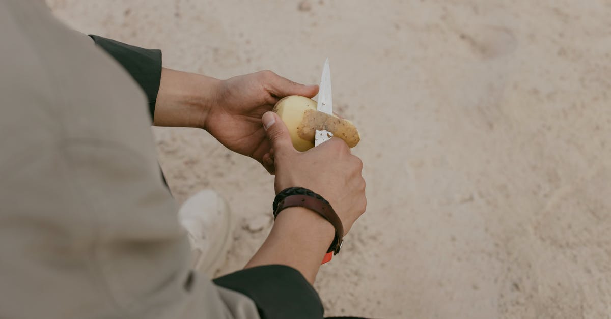 How to Peel Potatoes - Man Peel Potato