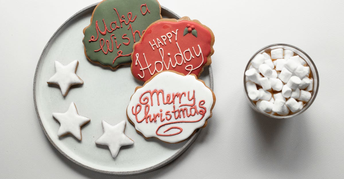 How to prevent my marshmallows from melting in my hot cocoa? - Overhead composition of traditional Christmas desserts gingerbread cookies with colorful frosting and painted wishes together with star shaped cookies placed near hot chocolate with marshmallows How to prevent my marshmallows from melting in my hot cocoa? - Overhead composition of traditional Christmas desserts gingerbread cookies with colorful frosting and painted wishes together with star shaped cookies placed near hot chocolate with marshmallows