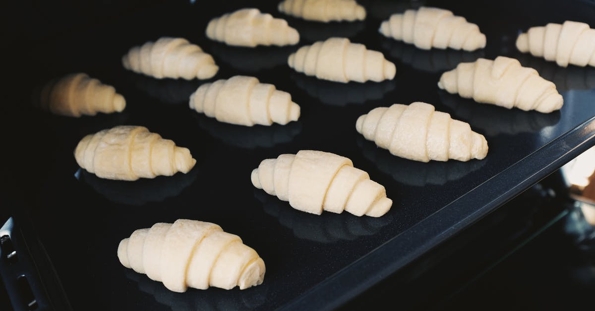 How to proof croissants in the hot weather? - Black Tray with Croissants How to proof croissants in the hot weather? - Black Tray with Croissants