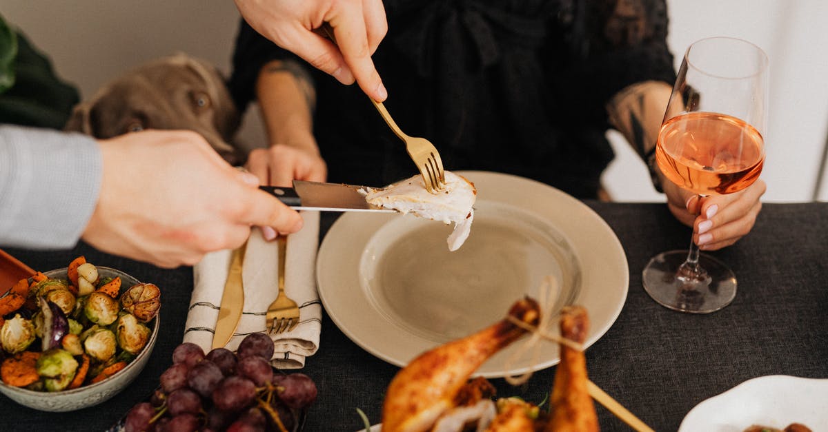 How to quickly and safely defrost chicken? - Person Holding Silver Fork and Knife