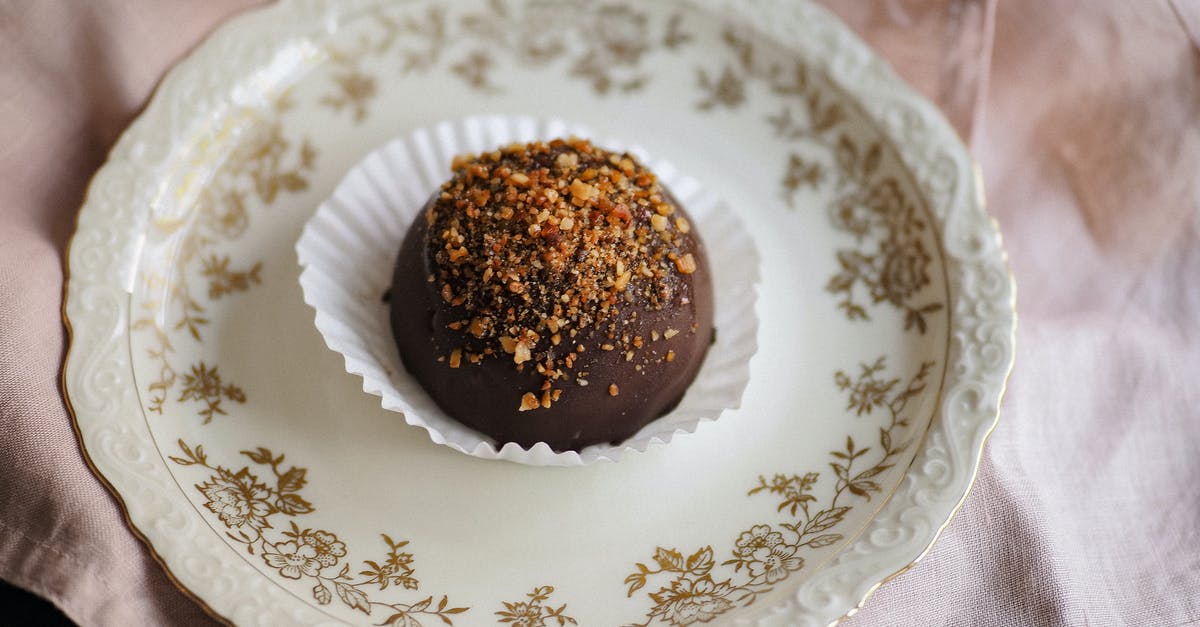 How to re-fold paper cupcake liners? - Chocolate Ball in Cupcake Paper Cup Served on Vintage Plate How to re-fold paper cupcake liners? - Chocolate Ball in Cupcake Paper Cup Served on Vintage Plate