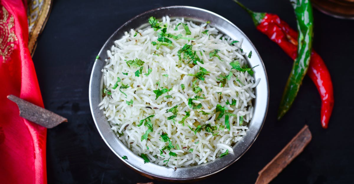 How to retain the saltiness and spicy flavour of biryani rice? - Green Vegetable in Stainless Steel Bowl