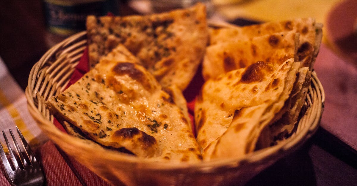 How to scale Indian cooking? - Basket of Cooked Flatbreads
