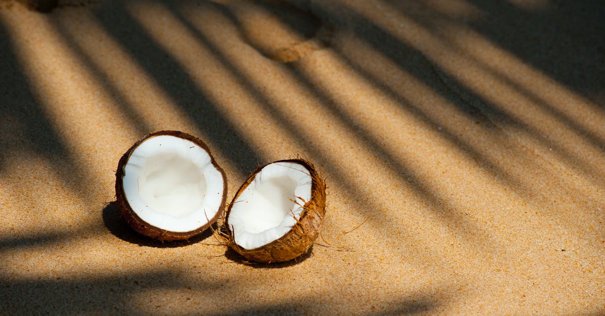 How to shell a coconut without breaking the seed? - Opened Coconut on Sands How to shell a coconut without breaking the seed? - Opened Coconut on Sands
