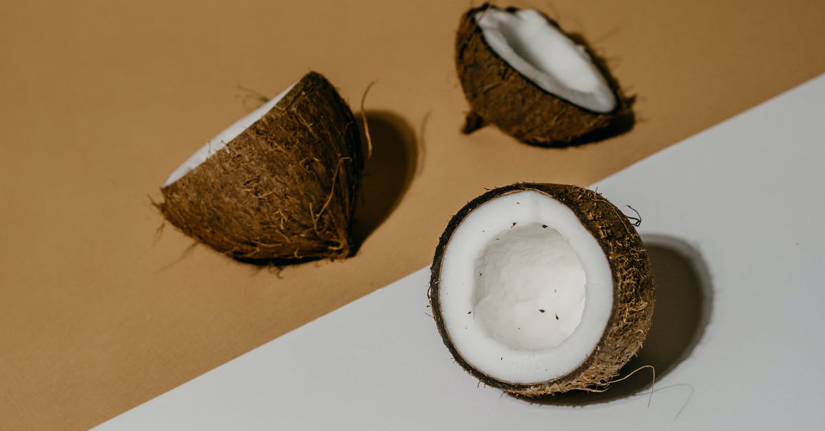 How to shell a coconut without breaking the seed? - A Coconut Fruit Cracked Open How to shell a coconut without breaking the seed? - A Coconut Fruit Cracked Open