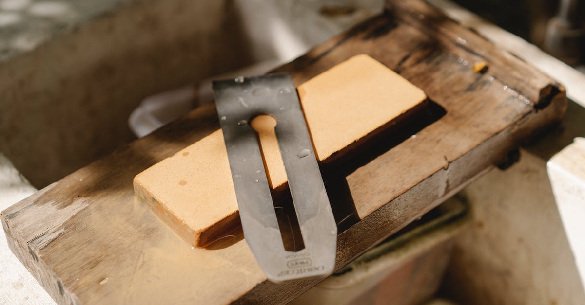 How to stop steel cut oats from burning? - From above of sharp knife from jointer for cutting wood placed on wooden plank in professional studio on blurred background How to stop steel cut oats from burning? - From above of sharp knife from jointer for cutting wood placed on wooden plank in professional studio on blurred background