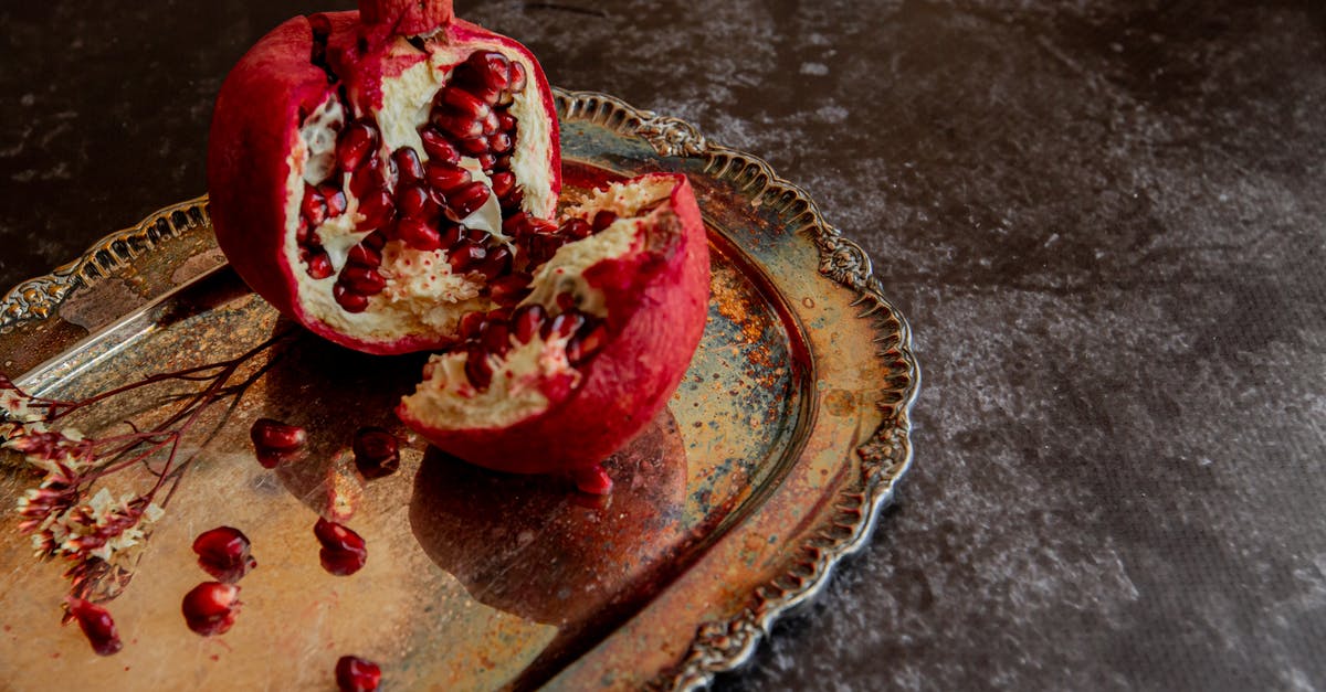 How to stop steel cut oats from burning? - Cut delicious pomegranate on steel tray How to stop steel cut oats from burning? - Cut delicious pomegranate on steel tray